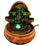 HUENISH Beautiful Lord Ganesha Mini Waterfall Fountain Show For Home and Office (G-9602).