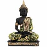 Meditating Sitting Monk Buddha Statue Home Decor Samadhi Buddha Sculpture Decorative Showpieces Idol House Office Table Garden Decor Opening Ceremony Diwali Gifts 23cm_Smadhi Buddha 9-Yellow