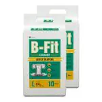 B-FIT Adult Diaper Economy Tape Style - Large Size - Pack of 2