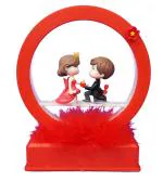 Make A Wish Snowbird Multicolor Plastic Battery Operated Couple Showpiece Best Valentines Day Gift