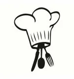 WOLPEP Multicolor Vinyl Happy Cooking Wall Sticker