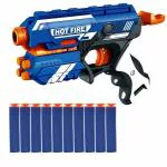 Grest Blaze Storm Manual Soft Bullet Gun Toy with 10 Safe Soft Foam Bullets