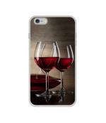 Casotec Wine Glass Design Printed Silicon Soft TPU Back Case Cover for Apple iPhone 6 Plus