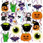 Festiko Cute Hanging Halloween Decorations Indoor, Pack Of 30