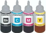 GPN PRINT Refill for Use Picturemate PM210 PM215 PM235 PM245 PM250 PM270 PM3 Black and Tri Color Combo Ink Bottle (Pack of 4)