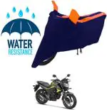 RONISH Waterproof Two Wheeler Cover for Honda (CB Hornet 160R, Black, Orange)