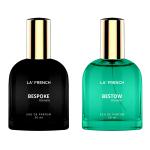 LA' FRENCH Bespoke & Bestow Perfume Combo For Men -30ml + 30ml | Premium Luxury Long Lasting Fragrance Spray | Eau De Parfum | Ideal For Men | Perfume For Men | Pack Of 2
