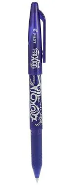 Pilot Frixion Erasable Roller Ball Pen | Tip Size - 0.7 MM | With Dimpled Grip and In-built Eraser | Ink Colour - Blue | Pack of 6