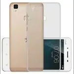Casotec Soft TPU Back Case Cover for Vivo V3 - Clear