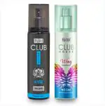 Byond Club House Hyde and Wing Long Lasting Fragrance No Gas Deodorant Body Spray -120ml+ 120ml