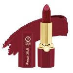 Colors Queen French Matte Waterproof Lipstick| Enriched with Moisture, Single Stroke Application| Non Sticky & Non Drying Creamy Matte Lipstick for Women (Hot Red, 3g) Lipstick