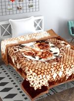 Vas Collections Super-Soft Micro mink Single Bed Blanket For Heavy Winters | 650 GSM Super-Soft,Warm & Decorative | Single-150*220 Cm-Beige