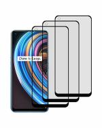 GADGETRONICS Realme 7 Pro and X7 Black Tempered Glass Scratch Resistant and Anti Fingerprint Screen Protector