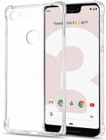 S-Hardline Google Pixel 3 Xl Transparent Tpu Tpu Bumper Shock Case Cover