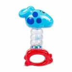 Mee Mee Cheerful Rattle Toy | BPA Free 360* Rotating Rattle with Baby Grip Design for Kids 0-36 Month (Red)