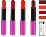 OUR BEAUTY Multicolor Rich Colour Payoff Long Stay Soft Matte Lipstick (Set Of 4)