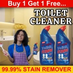 BLISS & BLUSH Toilet Cleaner blue 1L Fumeless Deep Action liquid & Tough Lime Scale Stain Descaler Remover for Toilet Taps, Basins, Showers & Floor Tiles