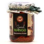 Divyaprabha Foods Saurashtra Special Mango Pickle | Gujarati Aam ka Achaar | Tangy and Spicy | Sun-Dried. No Artificial Colours Or Preservatives | 100% Organic Homemade Saurashtra-Style Special Mango Pickle (Khatu Athanu) , 500g