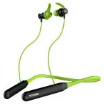 Wings Phantom 110 Neckband with ENC Mic, Dual Pairing, 20 hrs Playtime, Bluetooth 5.3, Green