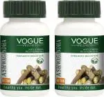 Vogue Wellness Ashwagandha Tablets For Anti Stress, Rejuvenates Body And Immunity Booster 60 Pcs Each (Pack Of 2)