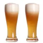 Sipologie Hefeweizen Beer Glass 350ml, Set of 2- Authentic German Wheat Beer Experience