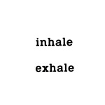 SIMPLY INKED Inhale Exhale Temporary Tattoo, Letter Tattoo for all (Inhale exhale tattoo) Pack of 2