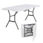 Lifetime 6-Foot Fold-in-Half Table | For Events - Compact, Durable and Foldable | Portable Table for Picnics | Heavy Duty Folding Table for Office, Meetings, and Parties.