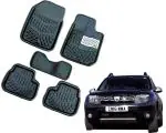 WolkomHome Car Mats Luxury Floor 3D Mat Carpets Black for Renault Duster Old