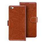 HANIRY Flip Cover for VIVO Y66 flip cover | Vivo 1609 flip cover | Brown