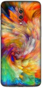 aadia One Plus 6T Matte Vinyl Textures Printed Mobile Skin Sticker with Scratch Resistant Lamination