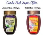 Orchard Honey|Combo Pack|Jamun+Multi Flora|100% Pure|Natural|No Additives|No Preservatives|2*250Gm (1+1 - Supper Offer)
