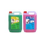 GOVIN WASH Kitchen Cleaner Dish Cleaning Gel with Detergent Liquied Gel 10L (Green+ Rose)