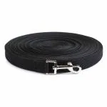 The DDS Store Dog Training Lead Long Rope Cotton Nylon Webbing Recall Obedience Line Leash for Pet 3m/20ft (10.Feet, Black)