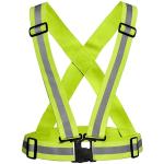 Geo Allen High Visibility Protective Safety Reflective Vest Belt Jacket, Strips Cross Belt Safety Jacket