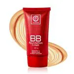 Colors Queen BB foundation| Oil Free| Waterproof Long Lasting Foundation| With Primer| Comes With SPF- 15 that Provides Non Sticky and Matte Finish| Liquid Foundation For Face Makeup (Natural Almonds)