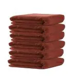 Winberg 6 Pack 350 GSM Microfiber Towel for Car/Home Cleaning Brown Size 40*40