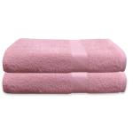Regency India’s Quattro Bath Towel Soft & Absorbent 100% Cotton 400 GSM Manufactured as per International Standard Export Quality, (75x150 cm) Pack of 2 Blush