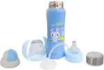 Mom's Pride Mastela Silver 3 In 1 Baby Feeding Bottle Thermo-Steel Multi Functional-Sipper Nipple And Straw - 240 Ml