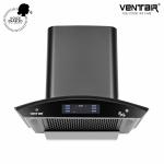 Ventair India 5G 60 Voice Enabled Smart Auto Clean Wall Mounted Chimney (Black 1200 CMH)