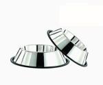 FURPET Non Tip Anti Skid Stainless Steel Dog Bowls with Removable Rubber Ring (Set of - 2) - 16 oz./0.45 L 7.9 in. /20cm - Small