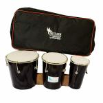SKYLARK INTERNATIONAL Wooden Triple Bongo Drum Coke Color