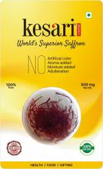 Kesari Saffron Original Pure & Natural, Kesari Saffron Next | Finest A++ Grade saffron for Pregnant woman | Kesar Original Kashmiri for Health, Beauty & Cooking, All Red Premium saffron 500 Milli Gram (mg) Pack of (1)