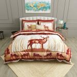 Tika Raja - Cotton sanganeri Jaipuri Bedsheet 240 TC Double Bed Bedsheet With Pillow Cover Size 100 x 100 Inch