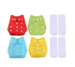 DOMENICO Washable Cloth Diapers with Insert (Pack of 8)