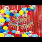 Sv Traders Rainbow/Multi Birthday Decoration Total-65