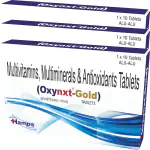 OXYNXT Gold tablets Multi Vitamin & Multi Minerals & Antioxidants Tablets-3 (30 Tab)