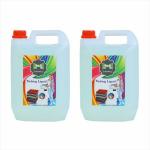 FIVIZA MIZZIWASH Washing machine liquid detergent top load and front load (transparent 10 ltr) Multi-Fragrance Liquid Detergent (2 x 5 L)