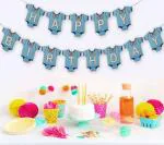 AMFIN Happy Birthday Banner for Decoration 1st Birthday Decoration for Boys Happy Birthday Banners Happy Birthday Decoration Items Happy Birthday Letters for Decoration - Blue