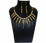 JAYA VISION ENTERPRISES Gemstone Turquoise & metal beads Fancy Necklace