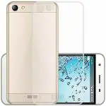 Casotec Soft TPU Back Case Cover for Lyf Water 11 - Clear